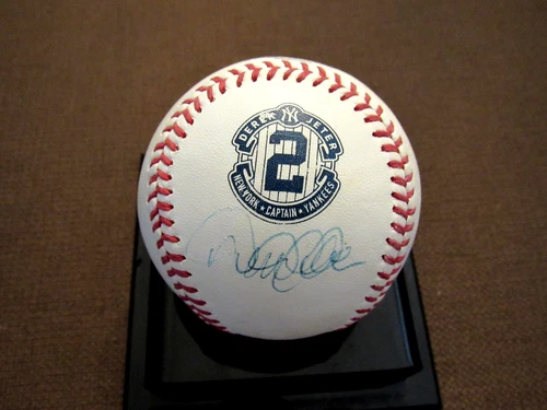 DEREK JETER 5X WSC YANKEES HOF SIGNED AUTO # 2 JETER RETIREMENT BASEBALL BECKETT