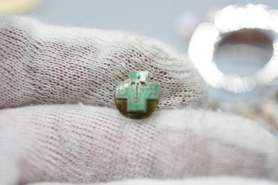 Vintage Silver Toned Phi Chi Pledge Pin - Medical Fraternity Badge P8