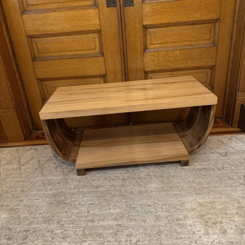 Vtg Wood coffee Table Gilbert Rohde Brown-Saltman Art Deco MCM Two Tone