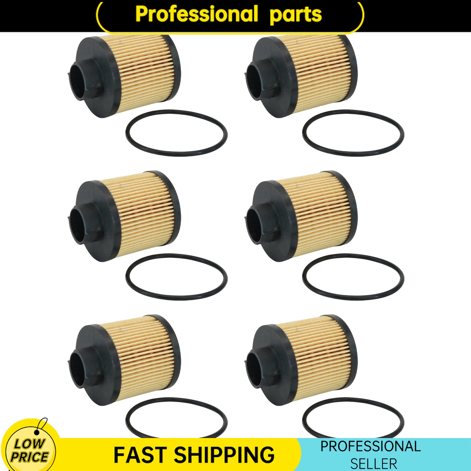 6Pcs Oil Filter Fits Lamborghini Gallardo Spyder Coupe Superleggera SE Base Nera