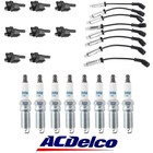 8 Coil & ACDelco Spark Plug & Wire Tune Up Kit For Chevy Silverado 1500 6.2L 5.3