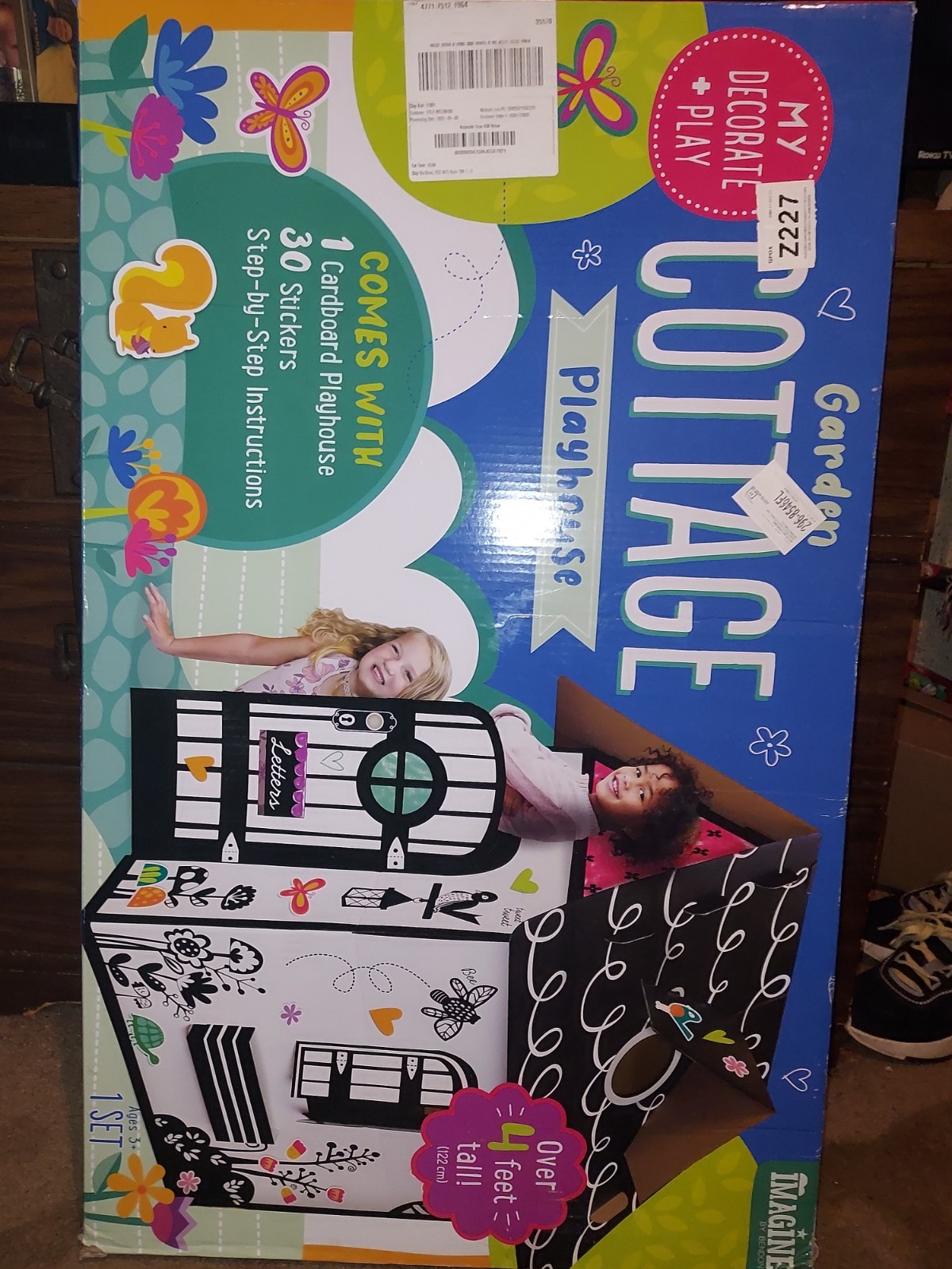 Kids Build It Yourself Playhouse. New In Box Never Used. Still Unopened Box.