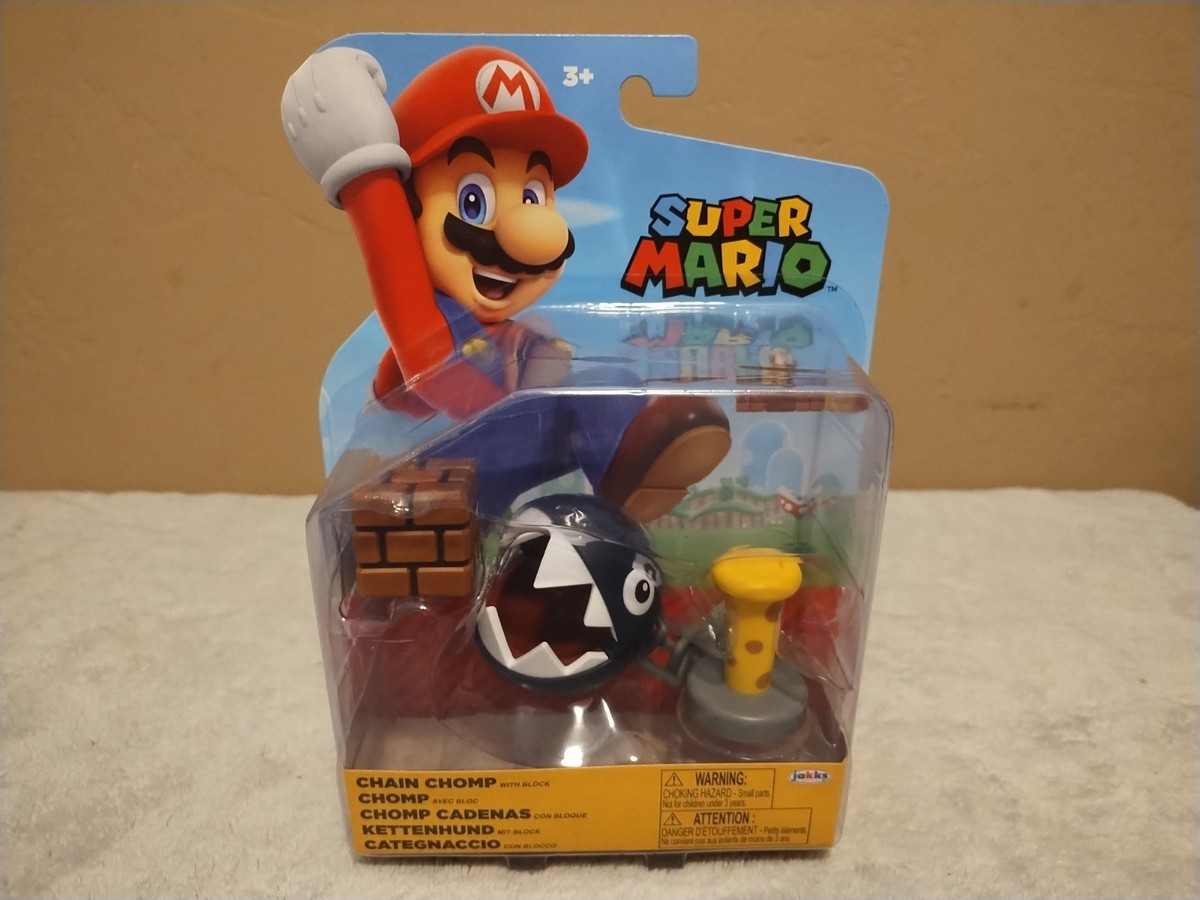 Jakks World of Nintendo Super Mario CHAIN CHOMP w Block 4