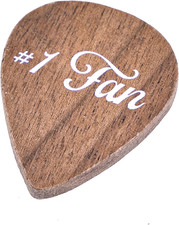 Wooden Guitar Pick  1 Fan 