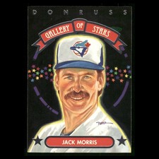 Jack Morris #GS-3 1992 Donruss Gallery of Stars Toronto Blue Jays Baseball Card