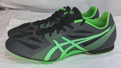 Asics Mens 10.5 Hyper MD 6 Track & Field Green Onyx Charcoal Gray Sports Shoes