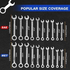 Mini Wrench Set Metric SAE Ignition Wrench Sets Open and Box End Wrench Set