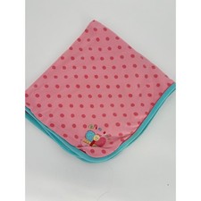 Lamaze Pink Polka Dot Butterfly Security Blanket Lovey Soft Cotton