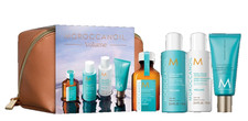 119 Moroccanoil VOLUME Travel Kit w/ Zipper Cosmetic Bag 5-Piece Set  NIB