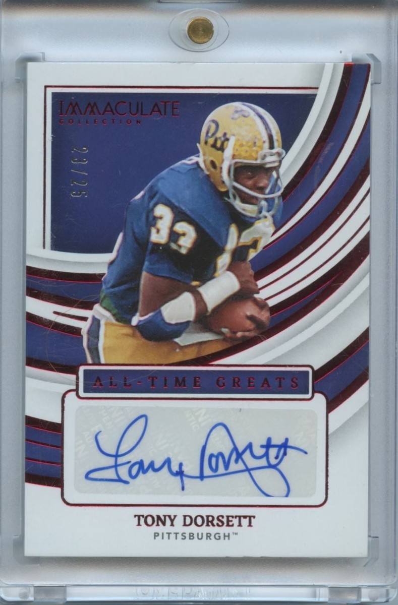 Tony Dorsett 2022 Immaculate Auto Autograph Pitt Dallas Cowboys 23