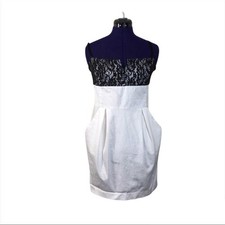 G by Guess White Black Lace Dress Women’s Size Large