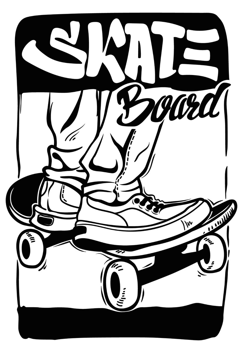 Rage-Quit Definition Wall Art - Black Skateboard Wall Art – Skateboard Artsy