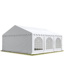 Barnum tonnelle 5x6 m Bâche PVC anti-feu env. 500g/m² blanc Cadre de sol