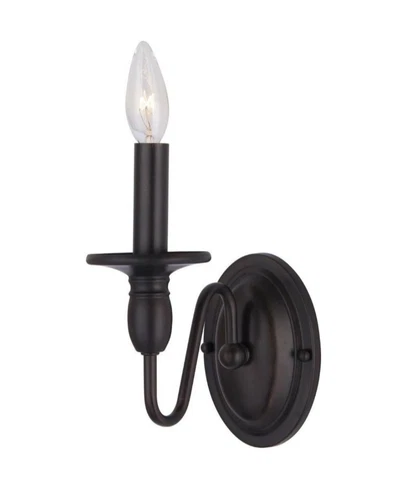 NEW Maxim 1 Light 9" Wall Sconce from Towne Collection Oil Rubbed Bronze Finish - Picture 1 of 10