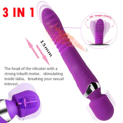 7-Speed Clit Rabbit Vibrator Thrusting Dildo Heat Rechargeable Sex Toy for Women eBay