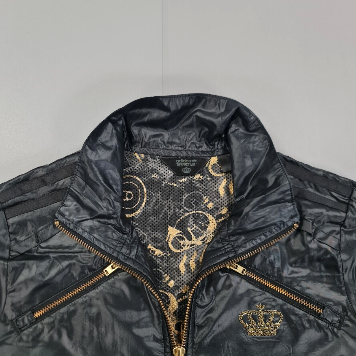 adidas x Missy Elliot Womens Tracksuit Jacket Black 8 UK Respect