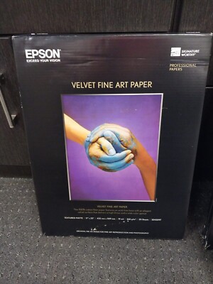 Epson Velvet Fine Art Paper (17 x 22'', 25 Sheets)  S042097