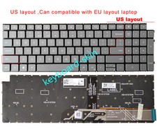 gray US Backlit Keyboard For Dell Inspiron 15 3510 3520 3535 5510 5515 5518 7510