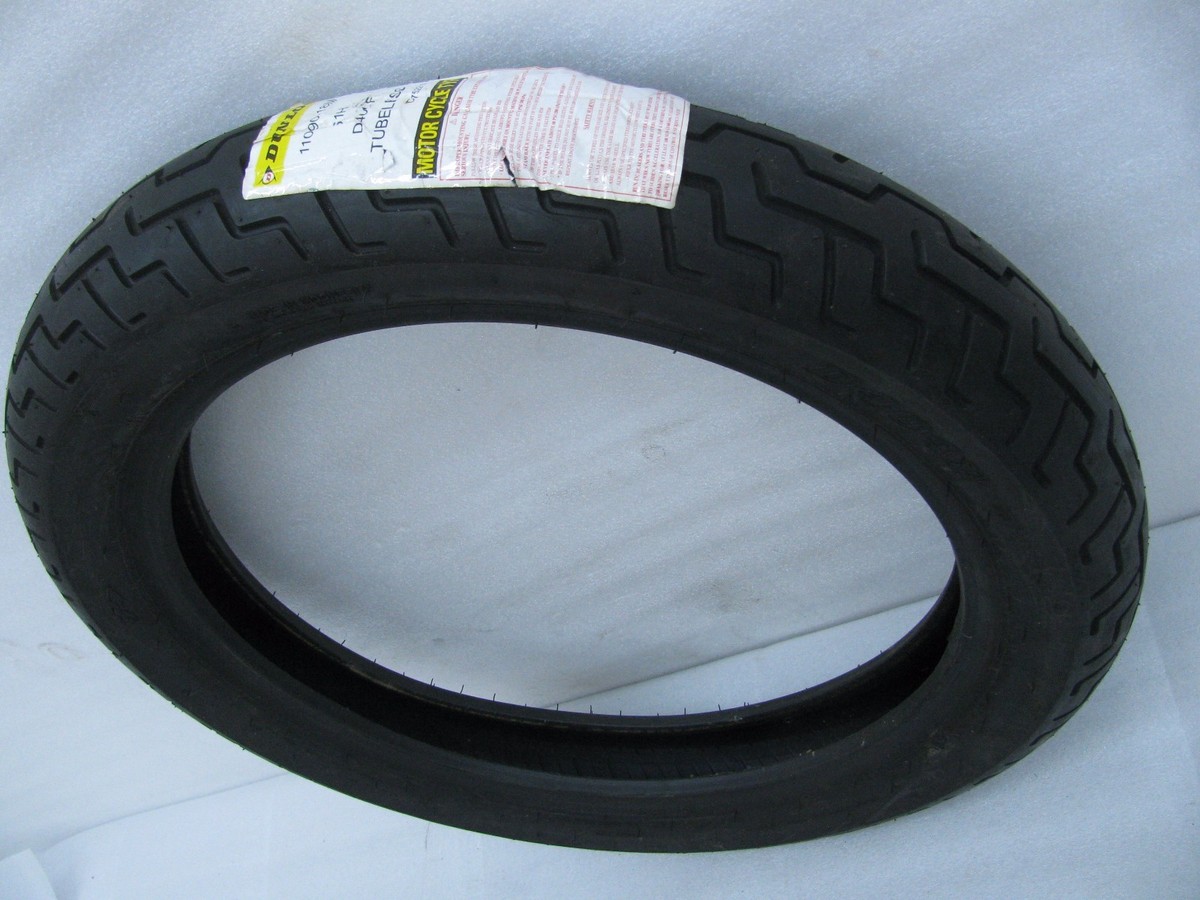 New Harley Davidson Dunlop D404F Front Tire 110 / 90 - 18