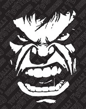 Incredible Hulk Vinyl Decal Sticker Car Truck Marvel Avengers Thor Iron Man