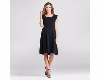 NWT Maternity Scoop Neck Dress - Black - Expected by Lilac