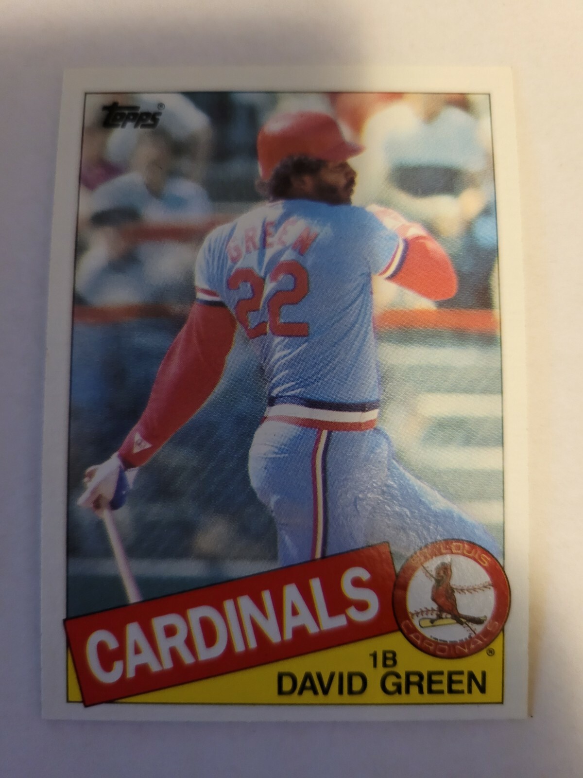 1985 TOPPS DAVID GREEN #87 NM 