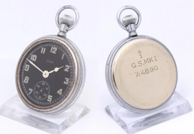 WWII ELGIN G.S. MK I X-4890 Military Deck Watch from 40s years USA / UK - Bild 1 von 4