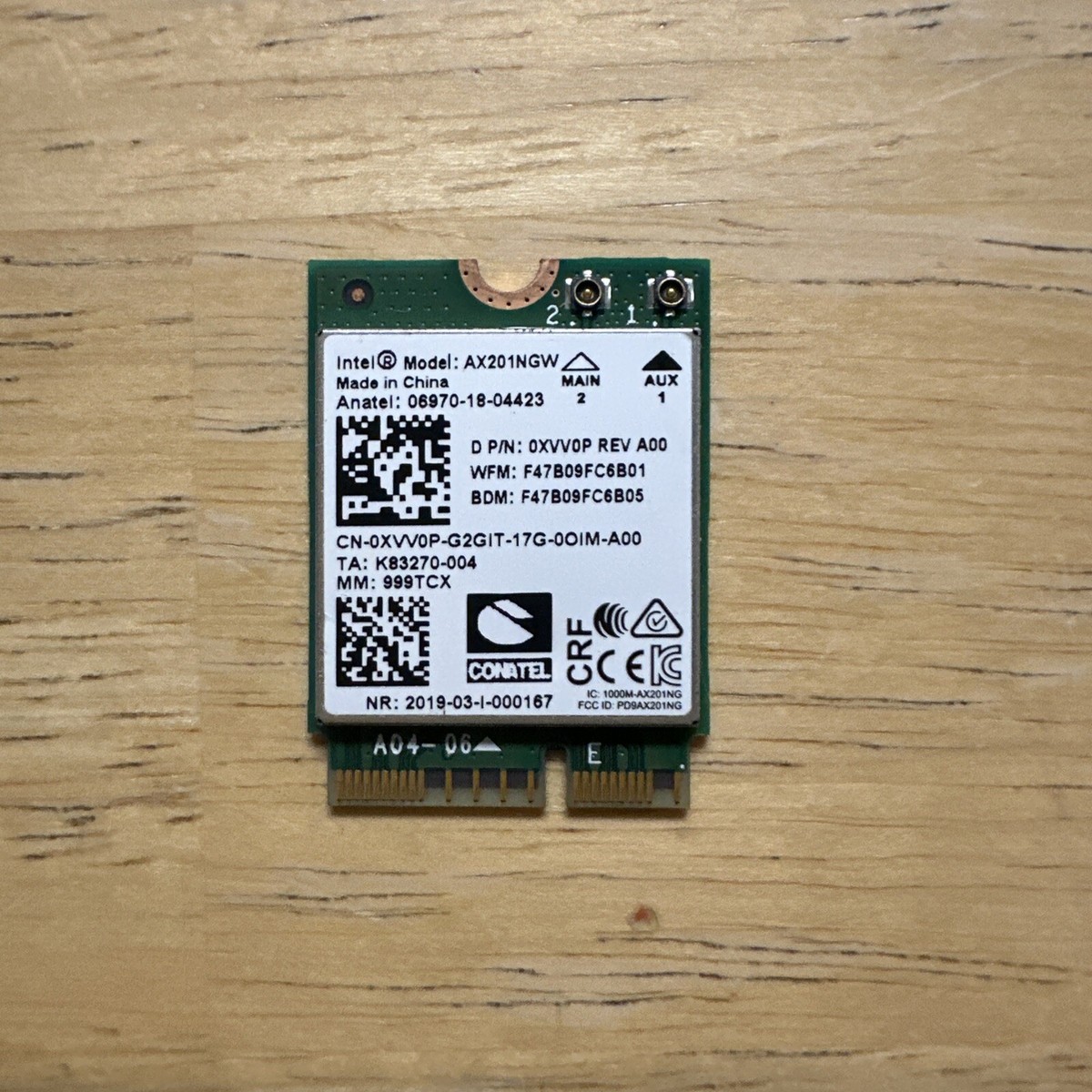 8265 Wireless Dual Band 9560NGW R Intel WIRELESS-AC 9560 PCI-E M.2 Wlan Bluetooth 5.1 Wifi Card Vhxrr Laptop Wireless Cards Wifi 5.0 Combo Adapter VPro 9560 4k - Foto 5