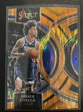2023-24 Panini Select - Premier Level Orange Tectonic Prizm #111 Dereck...