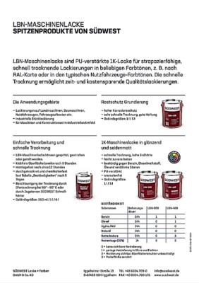 Südwest LBN Allgaier - Premium-Lack für Traktor Schlepper Landmaschinen kaufen bei