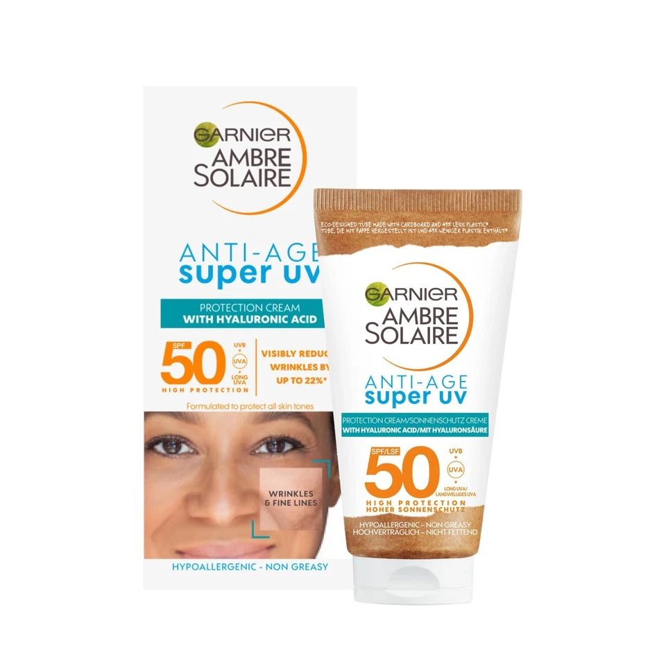 Garnier Ambre Solaire Anti Age Super UV Face Protection Cream SPF50 50ml