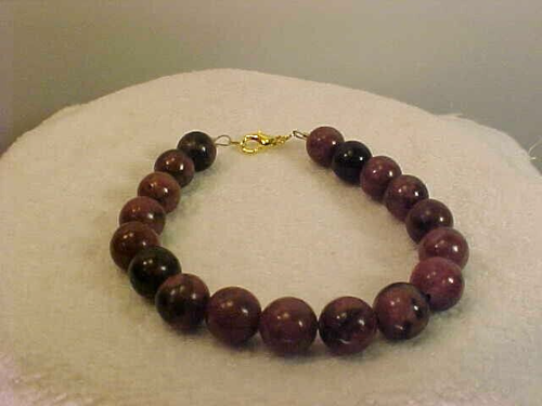 Brown Agate Gemstone Healing Bracelet 7" - Picture 4 of 5