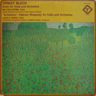 Ernest Bloch: Suite for Viola and Orchestra / ''Schelomo'': Hebraic Rhapsody [gut