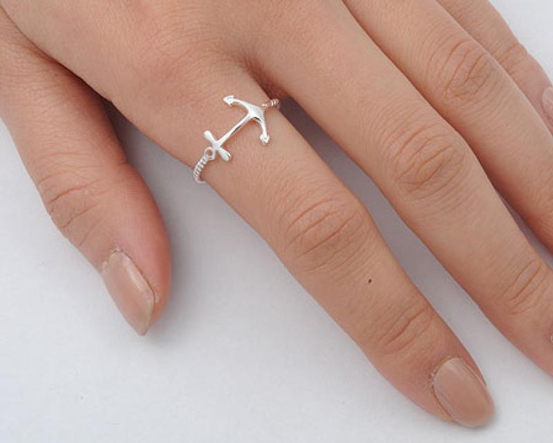 Round Ring with White Sapphire in Silver with Larimar by