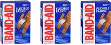 BAND-AID Flexible Fabric Adhesive Bandages, Assorted Sizes 100ct (3 Pack)