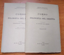 FELICE BATTAGLIA-CORSO DI FILOSOFIA DEL DIRITTO-SOC. ED. DEL FORO ITALIANO-1950