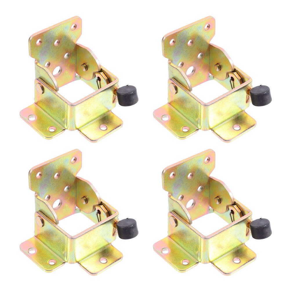 4 Pcs Folding Shelf Brackets Hinge Small Furniture Space-saving