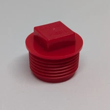 Caplugs P-68H RED HDPE Plastic Threaded Plug for 3/4 inch NPT Pipe Fittings
