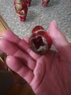 Set Of 4 Antique Santa Saint Nick Christmas Shiny Plastic Tree 3.5" Ornament — photo 9