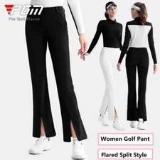 High Waist Split Pants - Women's Golf Sweatpants Flare Fashion & Workout (XS-XL)