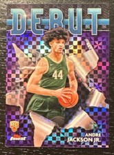 2024 Topps Finest Andre Jackson Jr RC Debut Purple Refractor 33/125 Bucks