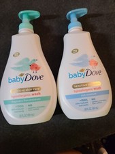 Lot of 2 Baby Dove Baby Wash 20oz J1