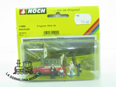 NOCH 11900 C - H0 Hochzeit / Escena de boda con coche descapotable NUEVO (c250)