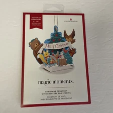 American Greetings Woodland Creatures 3D Pop-Up Christmas Ornament Magic Moments
