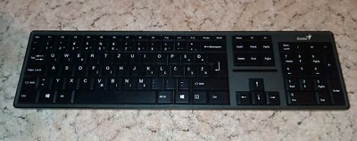 Wireless Keyboard Genius SlimStar 8000ME Tastatur Kabellos Deutsch QWERTZ für PC