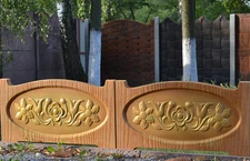 Concrete Mold Fence Old Wood Board Flowers Edge Stone Concrete Sold 1 piece BR06