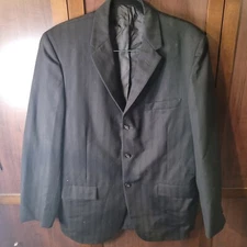 Richman Brothers (USA) Black Suit Jacket (42) & Pants (32/30)
