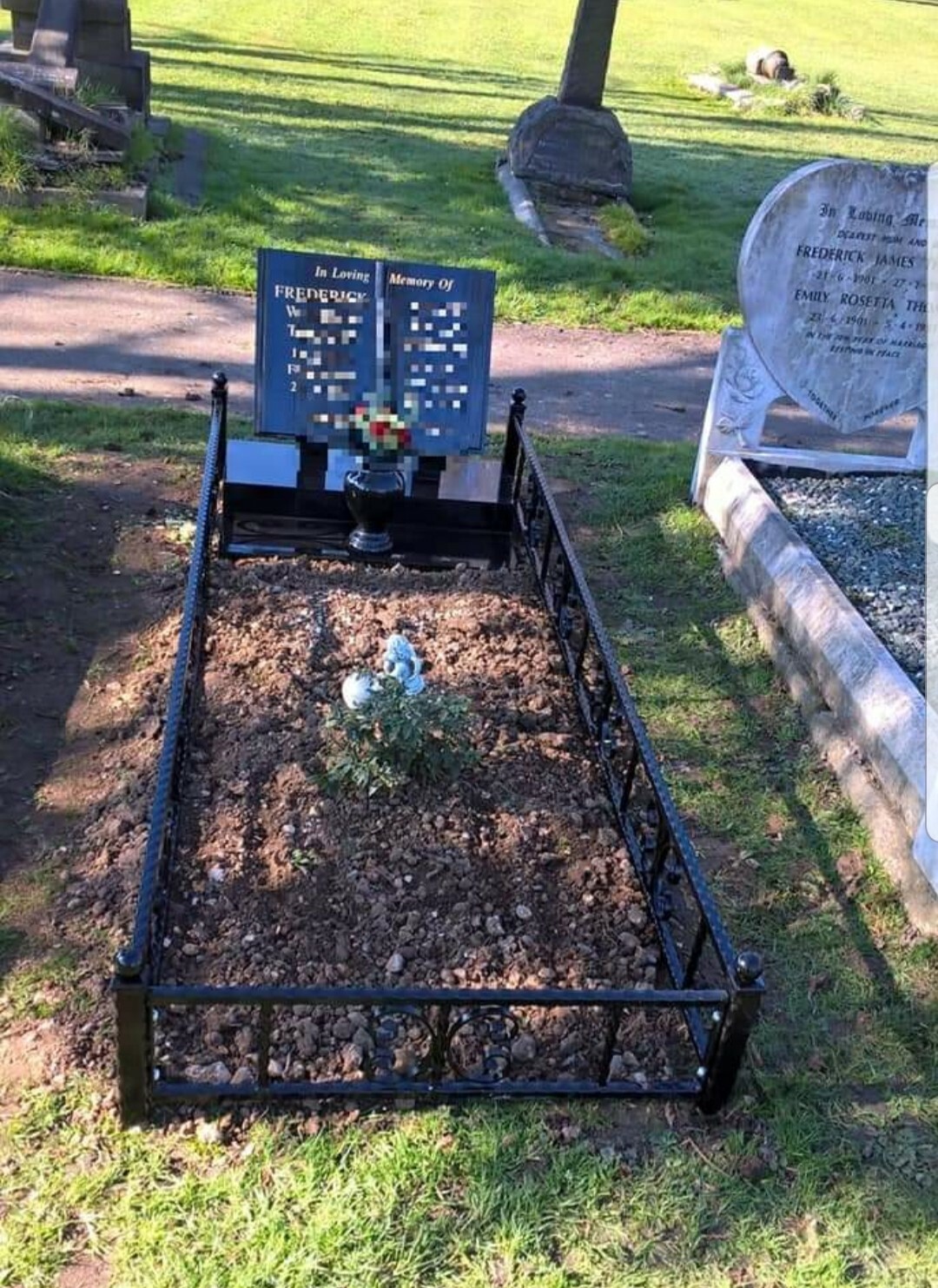 Grave Surround / Memorial Fence (Made to order) "Twist" eBay