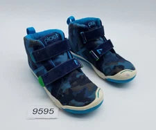 PLAE Max High Top Youth Boy's Size 11.5 Comfort Running Shoes Blue Camo