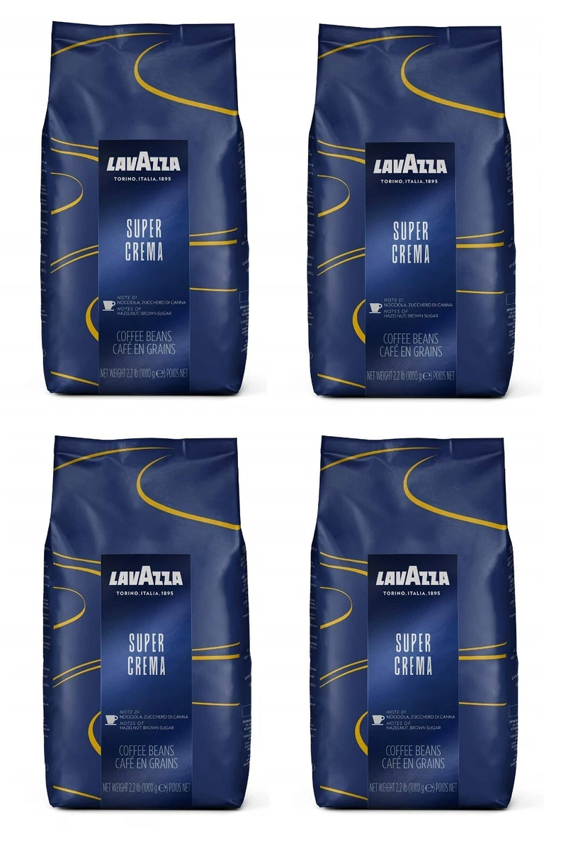 Lavazza Super Crema Whole Bean Coffee Medium Espresso Roast 2.2 LB, 2.2 LB  – Italy Best Coffee